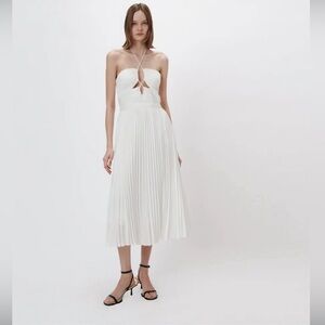 Jonathan Simkhai Halterneck Long Dress in White - Size 12